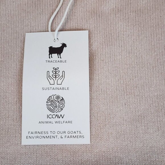 NakedCashmere sz L women  cashmere sweater Sandy / light pink  color - Picture 9 of 16